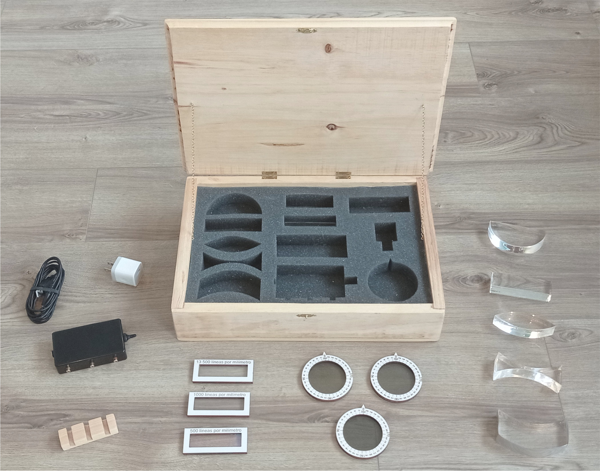 Kit de Óptica Completo con Todos los Componentes